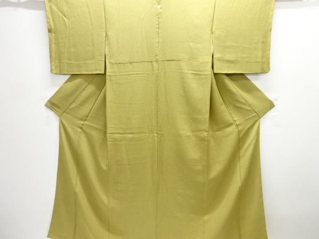 JAPANESE KIMONO / IROMUJI / SILK / PLANT DYED / WOVEN SCATTERED NORI / SINGLE CREST